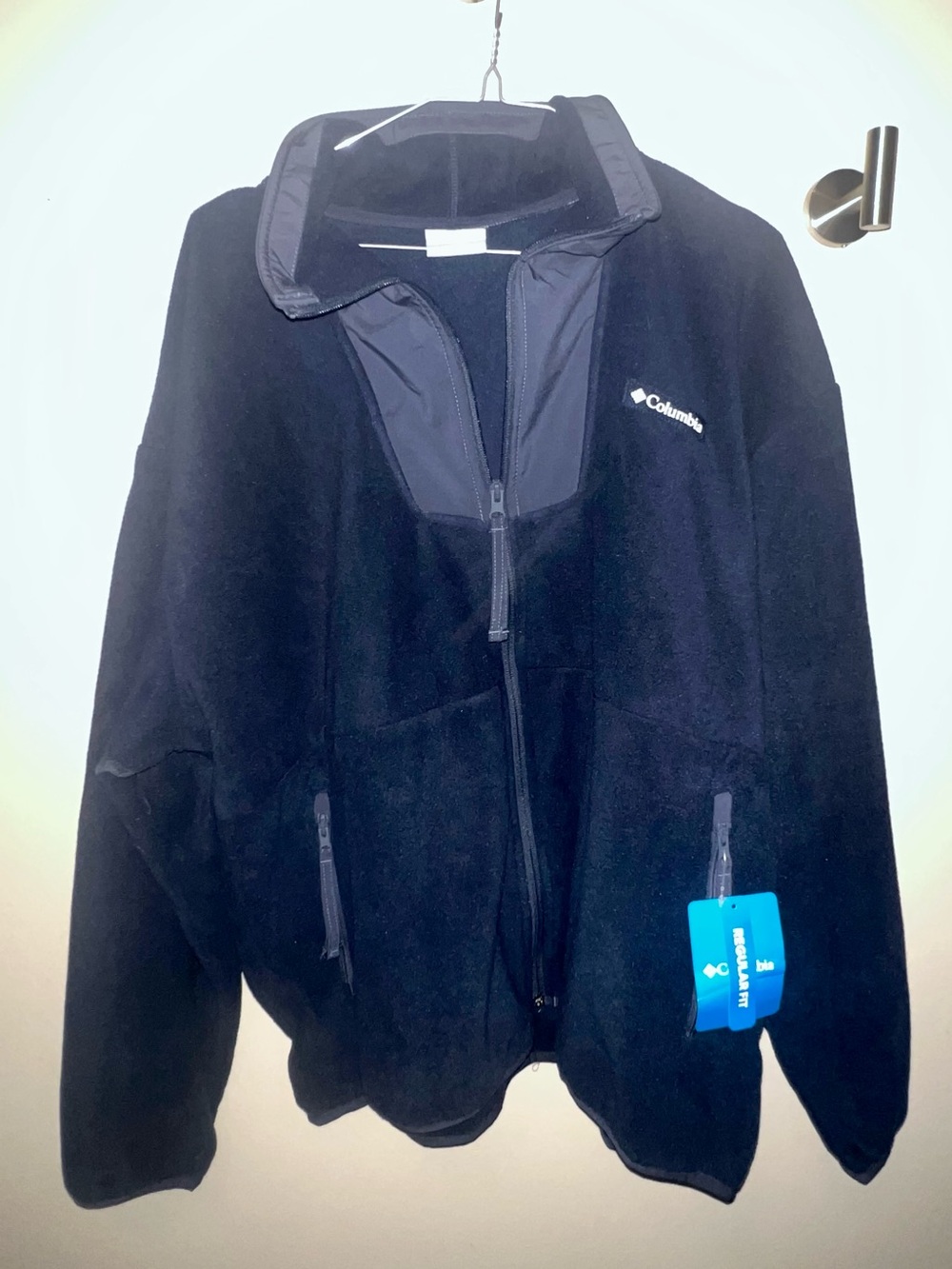 Columbia Men's Navy Fleece Jacket - Full-Zip